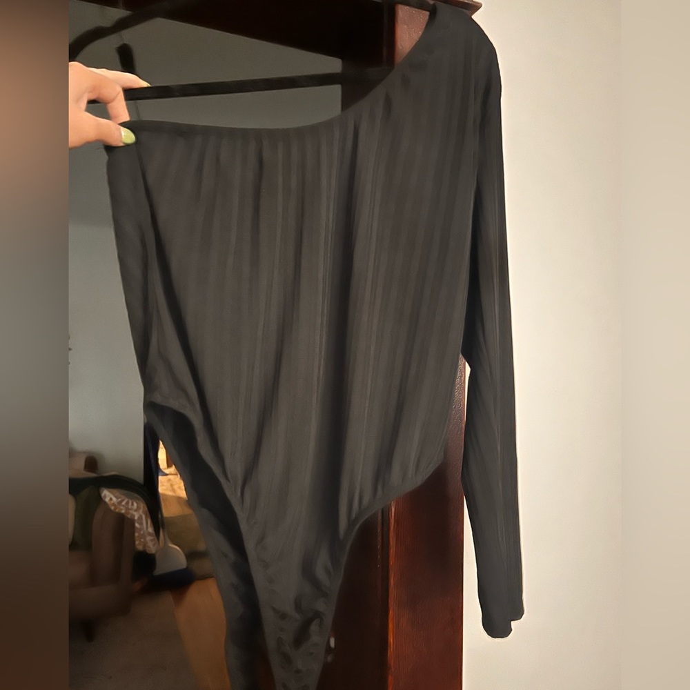 Plus Size One-Shoulder Bodysuit from Nasty Gal